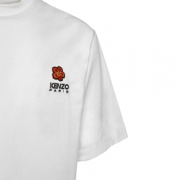 ◆당일◆24SS 보크 플라워 로고 자수 티셔츠 화이트 5TS412 4SG 01