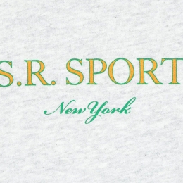 ◆당일◆22FW 백로고 프린팅 기모 맨투맨 그레이 CR626HG