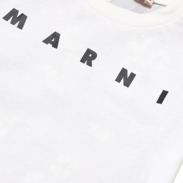 ◆키즈◆23FW 여성 로고 플로럴 티셔츠 화이트 M00838 M00QP 0M108
