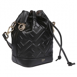 ◆당일◆25FW 몬트레조 FF 로고 미니 버킷백 블랙 8BS093 ANWT F0KUR