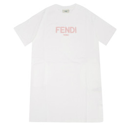 ◆키즈◆23SS 키즈 시그니처 로고 원피스 화이트 JFI225 AEXL F0TU9