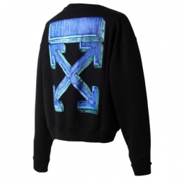 ◆12주년◆마커 펜 애로우 맨투맨 블랙 OMBA035E20FLE002 1045