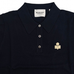 ◆당일◆26SS 알테아 ALTHEA 로고 자수 니트 폴로 티셔츠 미드나잇 PU0849FA C1L17E 30MI