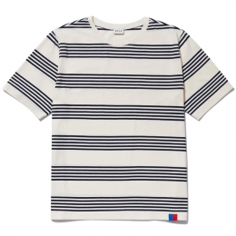 ◆당일◆22FW 모던 번들 스프라이프 티셔츠 크림/네이비 MS04S4 CREAM/NAVY