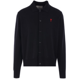 ◆당일◆25SS 하트 로고 자수 폴로 가디건 블랙 HKC211 KN0025 001