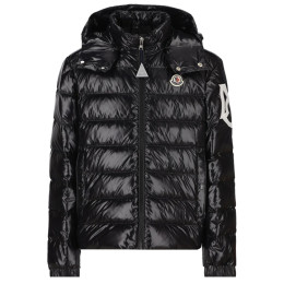 ◆키즈◆23FW 여성 SAULX 로고 패치 글로시 후드 패딩자켓 블랙 1A000 11 5963V 999