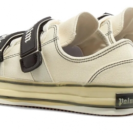 ◆12주년◆로고 스트랩 스니커즈 화이트 PMIA034R20599001 0100