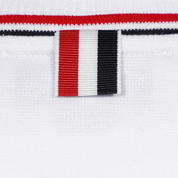 ◆당일◆25SS 스트라이프 넥 티셔츠 화이트 FJS152A J0055 100