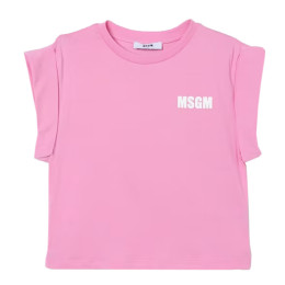 ◆키즈◆25SS 키즈 탑 로고 티셔츠 핑크 S5MSJGTH083 MS003