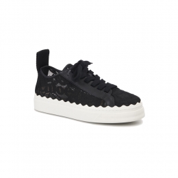 ◆당일◆26SS 로렌 LAUREN 레이스 스니커즈 블랙 CHC19U108D2 001