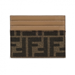 ◆당일◆26SS FF 자카드 로고 바게트 카드지갑 브라운 8M0445 A98P F0A6E