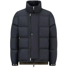 ◆당일◆24FW 마키안 MAKIAN 로고 패치 숏 다운 패딩 자켓 블랙/다크네이비 1A002 40 54A81 999