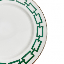 ◆당일◆카테네 CATENE 플랫 플레이트 28CM 에메랄드그린/화이트 004RG00 FPT110010280G00125800