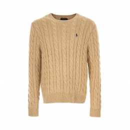 26SS 포니 자수 케이블 니트 브라운 710775885 014