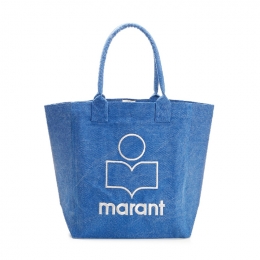 ◆당일◆25FW 옌키 YENKY 로고 자수 토트백 블루 PM0001FA A1X19M 30BU