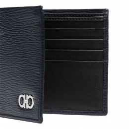 ◆당일◆25FW 더블 간치니 반지갑 네이비 66-A063 0744850