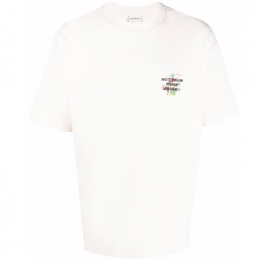 ◆당일◆22SS 그래이프 슬로건 프린트 티셔츠 크림 TS114 CREAM