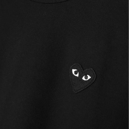 ◆당일◆25FW 블랙 하트 와펜 패치 티셔츠 블랙 AX-T064-051-1