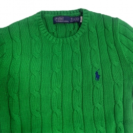 ◆당일◆26SS 여성 포니 자수 니트 그린 211971869 011