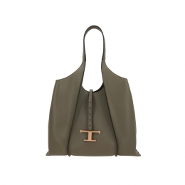 ◆당일◆26SS 타임리스 미디움 쇼퍼&토트백 카키그레이 XBWTSBA0300 Q8E C404