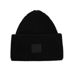 ◆당일◆26SS 라지 페이스 패치 울 비니 블랙 C40448 900