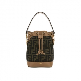 ◆당일◆25FW 몬트레조 미니 FF 로고 버킷백 브라운 8BS093 ALP3 F1AOE