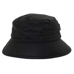◆당일◆23SS 로고 자수 왁스 버킷햇 블랙 MHA0001 BK91