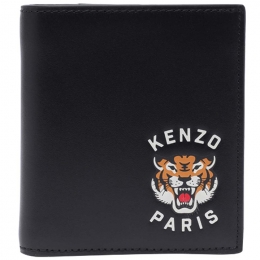 ◆당일◆24SS 타이거 로고 미니 폴드 반지갑 블랙 5PM603 L47 99