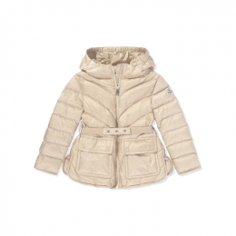 ◆키즈◆여성 아르젠노 ARGENNO 로고 패치 벨티드 패딩자켓 아이보리 1A000 30 597YF 20L
