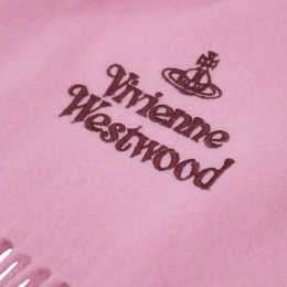 ◆당일◆25FW ORB 로고 자수 머플러 핑크 81030007 W00Q7 G401