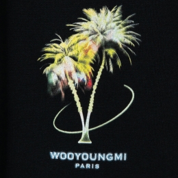 ◆당일◆25SS 야자수 로고 후드티 블랙 W251TS34 726B