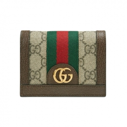 ◆당일◆26SS GG 오피디아 코인 반지갑 베이지 523155 96IWG 8745