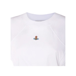 ◆당일◆24SS 로고 자수 크롭 티셔츠 화이트 1G01000A J004A A401