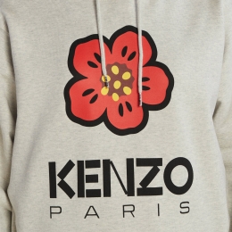 ◆당일◆23FW 플라워 로고 기모 후드티 페일그레이 2SW063 4ME 93