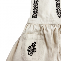 ◆키즈◆키즈 TAMARA 자수 피나포어 원피스 화이트 TAMARA PF MOON.WH