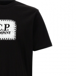 ◆당일◆25FW 로고 라벨 프린팅 티셔츠 블랙 RCCMTS723A 005100W 999