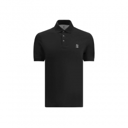 26SS 로고 프린트 폴로 티셔츠 블랙 ME8548788 CGB88