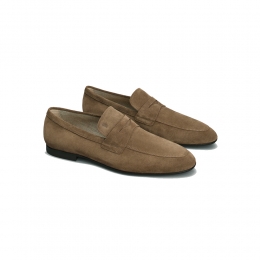 ◆당일◆26SS 모카시노 스웨이드 페니 로퍼 브라운 XXM38K0GG10 RE0 S818