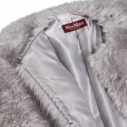 ◆당일◆25FW 에로스 EROS 퍼 라운드넥 코트 펄 그레이 2526456012 001