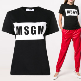 ◆11주년◆스퀘어 로고 프린트 티셔츠 블랙 2641MDM95 195298 99