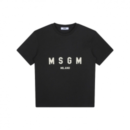 ◆키즈◆여성 로고 프린트 티셔츠 블랙 F4MSJUTH176 103