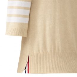 ◆당일◆26SS 사선 완장 릴렉스 핏 폴로 울 티셔츠 베이지 FKP053A Y1014 260