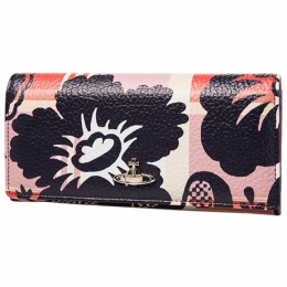 ◆11주년◆플라워 ORB 로고 플랩 장지갑 멀티 2800V67V 447