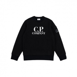 ◆키즈◆여성 렌즈 와펜 로고 프린트 맨투맨 블랙 20CKSS008C 00LCA69 999