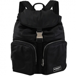 ◆당일◆25FW 시그니처 로고 패치 백팩 블랙 8090561