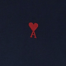 ◆당일◆26SS 하트 로고 자수 티셔츠 나이트블루 BFUTS035 724 430