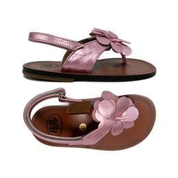◆키즈◆키즈 줄리엣 JULIETTE 에나멜 플라워 샌들 로즈핑크 01235/FVA/VLC-LAMSC