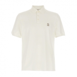 ◆당일◆25FW 로고 자수 폴로 티셔츠 화이트 ME8548770 CBH20
