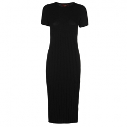 ◆당일◆23FW 티오네 TIONE 골지 슬림핏 원피스 블랙 2363260239 003