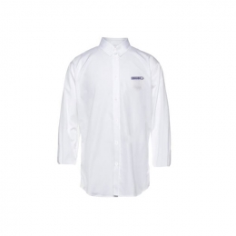 ◆15주년◆디테일 로고 자수 셔츠 화이트 71DL0381